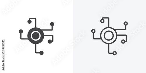 фотографія Decentralized icon flat illustrations group