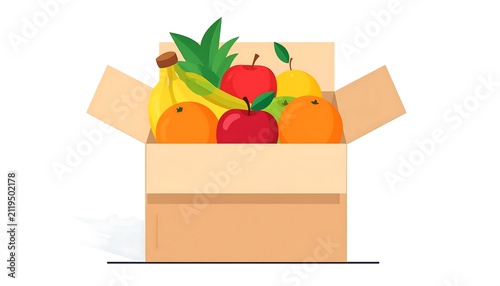 Colorful gift box with blooming rose decoration.