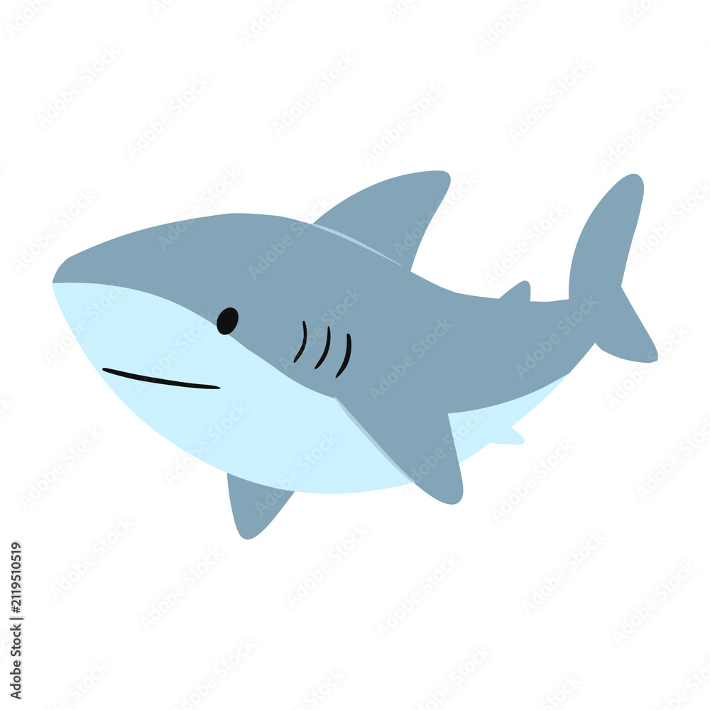 Fototapeta premium Cute Shark Illustration