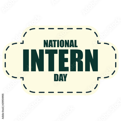 National Intern Day sticker