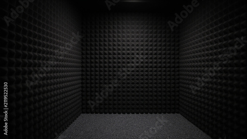  interior with sound-absorbing foam