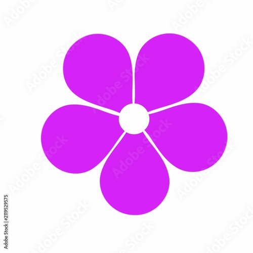 Cute Floating Purple Flowers Pattern Motion Graphic Animation