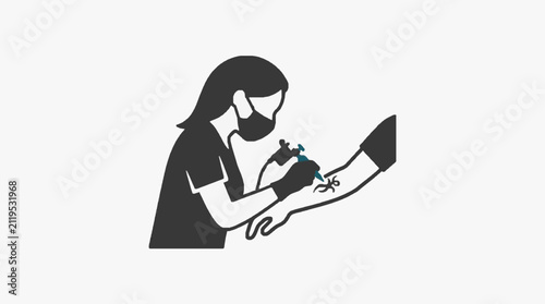 Creative Artist Working on Digital Art.