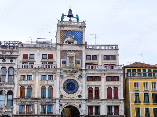 Принти на полотні Basilica San Marco and the bell tower and Doge's palace at the main Square in Ve