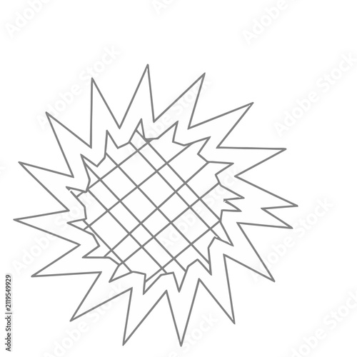 Abstract geometric explosion shape