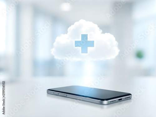 Smartphone Cloud Health Records Concept