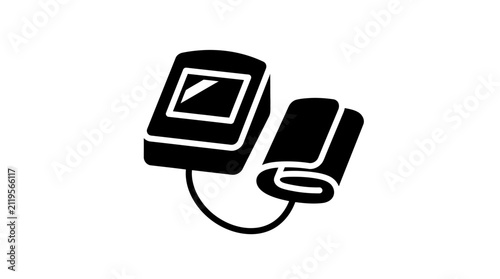 Bild auf Leinwand Digital blood pressure monitor device for health monitoring