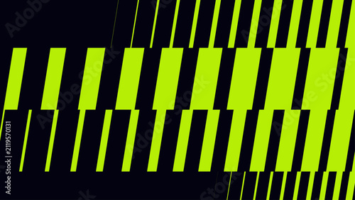 High contrast yellow green distorted optical checkerboard banner for extreme sports skateboard graphics
