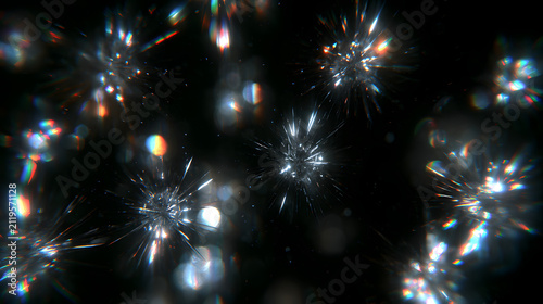 Crystal like virus illustrations 
