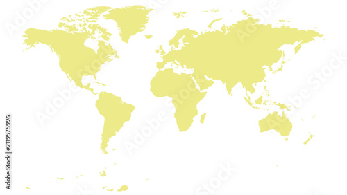 yellow unique World map