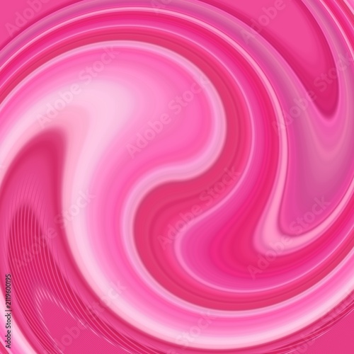 Abstract minimalist pink and fuchsia smooth liquid swirl pattern background created from a real photograph transformed with digital twirl, vortex, and liquify filters in ibisPaint. A dynamic and moder