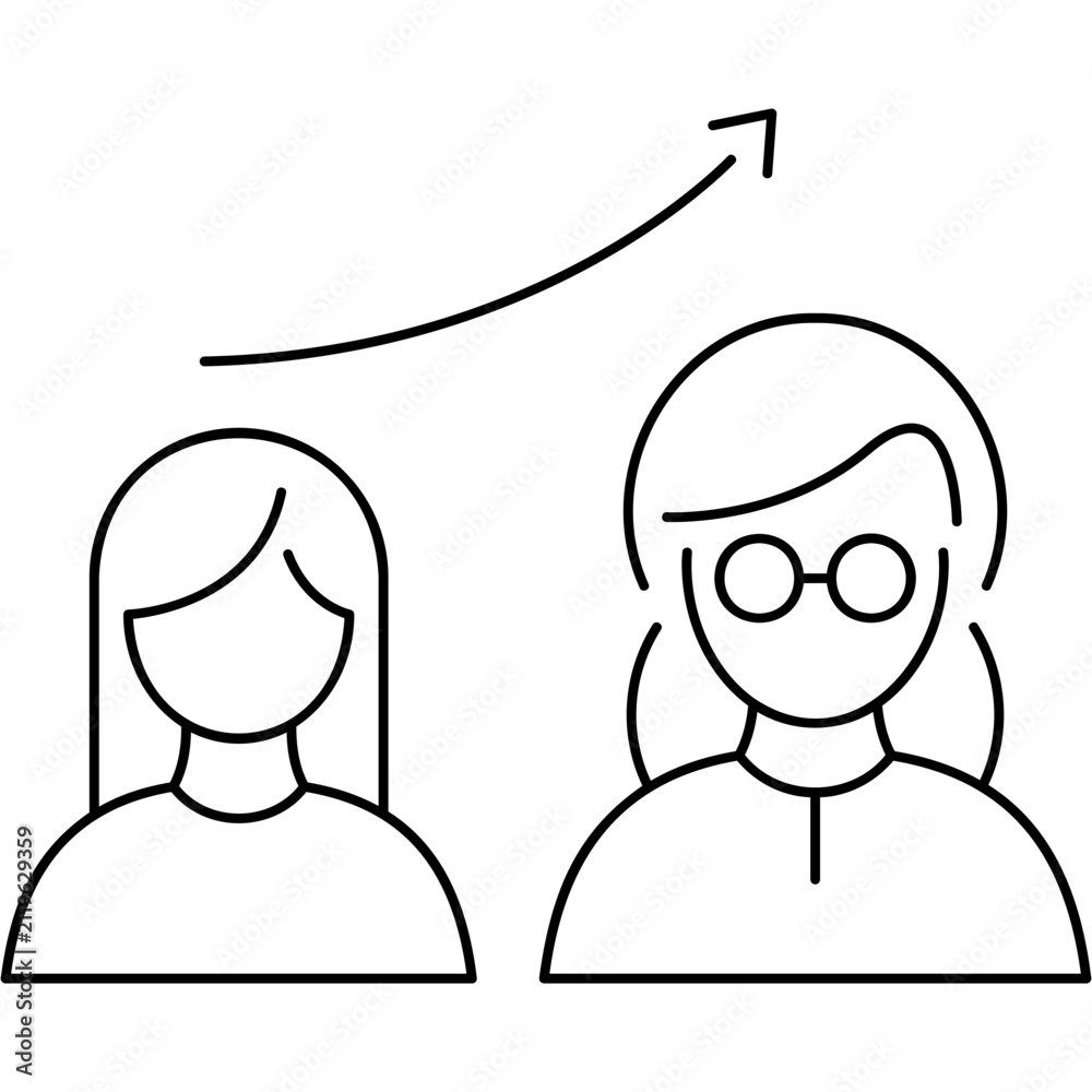 Fototapeta premium Line Age Icon