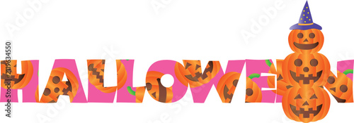 ハロウィンのタイポグラフィ
