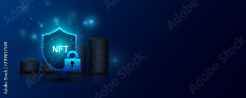 background image representing the protection of digital assets, investment, creation, and sales in a profitable market.