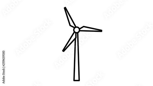 Animation of wind turbine icon