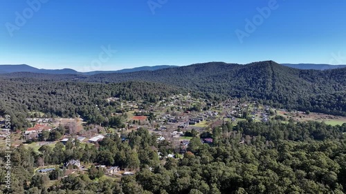 Spectacular aerial footage of Marysville Victoria Australia