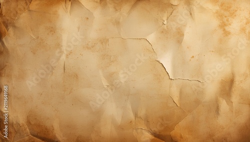 Vintage Distressed Paper Texture Background With Faded Stained Parchment Surface Pattern Design