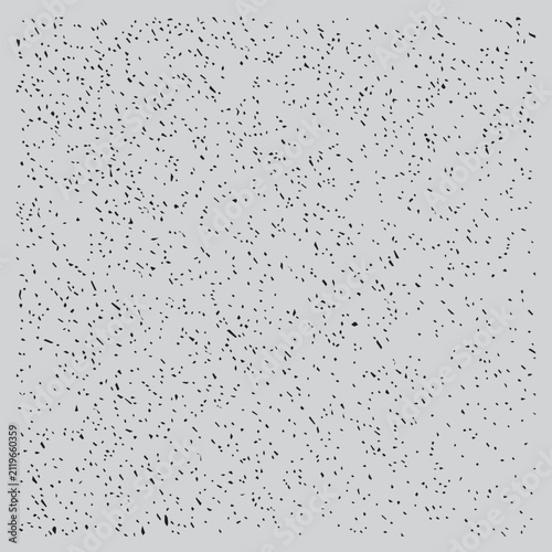 Flying Birds in a Light Gray Sky with Scattered Black Silhouettes Featuring Nature, Wildlife, Flock with Movement and Abstract