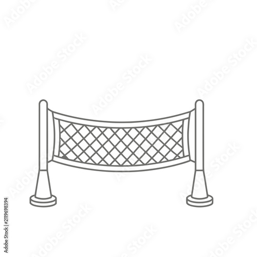 Volleyball net illustration