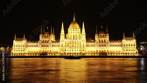  Budapest Hungarian Parliament Night Timelapse in  2013