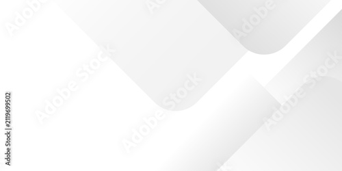 Abstract white and grey geometric overlapping square pattern, design of technology background Modern elegant white gray banner background with creative design and shiny lines layer element vector.