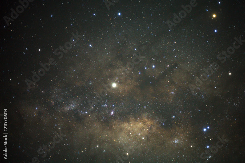 Night sky space background, Starry universe in dark sky, Milky way galaxy with stardust field in deep universe