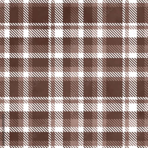 Brown and White Plaid Pattern Background