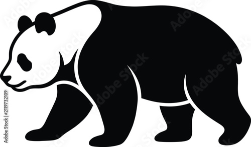 Giant Panda Silhouette Vector Illustration
Cute Bear Logo