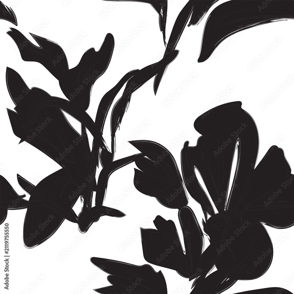 Fototapeta premium Abstract Floral seamless pattern design for fashion and home textiles, graphics and backgrounds