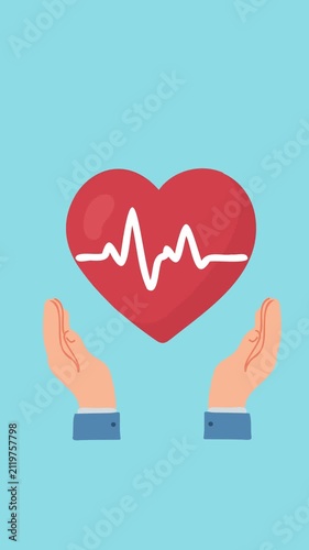 Animation of healthy heart and cardiovascular prevention