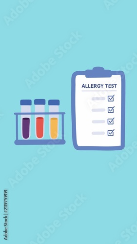 Animation of medical test results and laboratory diagnostics