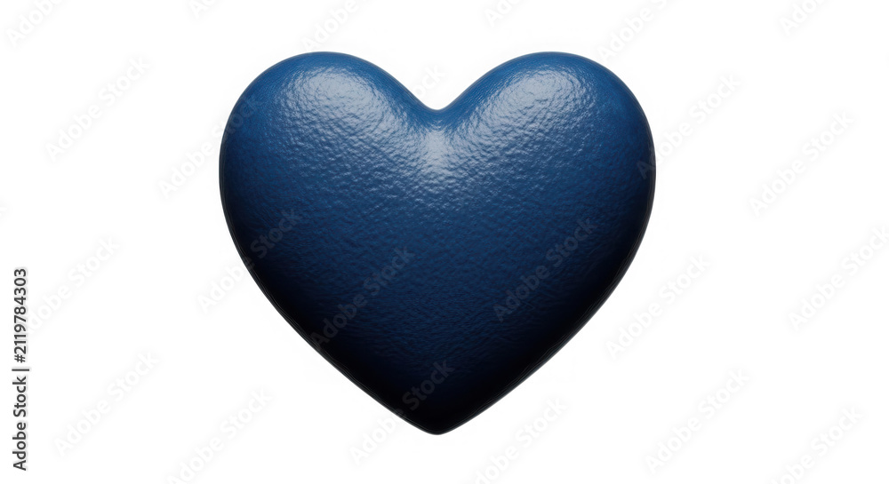 Fototapeta premium blue heart isolated on transparent background