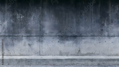 A close up view of a weathered concrete wall showing texture and natural wear patterns under even lighting