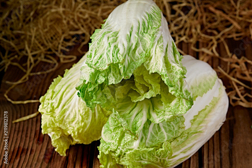 Obraz na płótnie Freshly picked organic baby bok choy