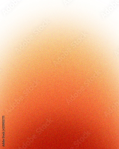 Abstract Vibrant Orange Gradient Background Featuring Soft Grainy Texture and Smooth Faded White Light Overlay Design