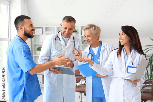 Team of doctors working in ...