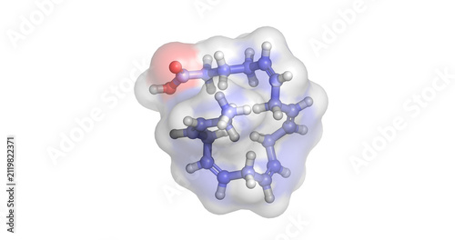 Eicosapentaenoic acid/ EPA, omega-3 polyunsaturated fatty acid for cardiovascular health, 3D molecule 4K