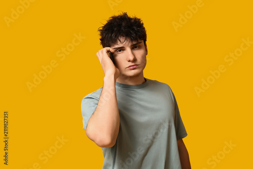 Handsome young man in styli...