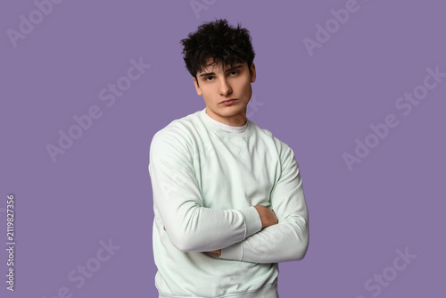 Handsome young man in styli...