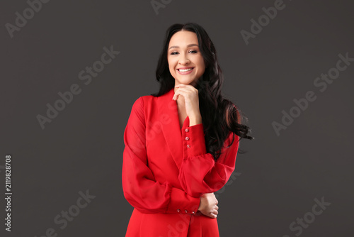 Beautiful young woman with ...