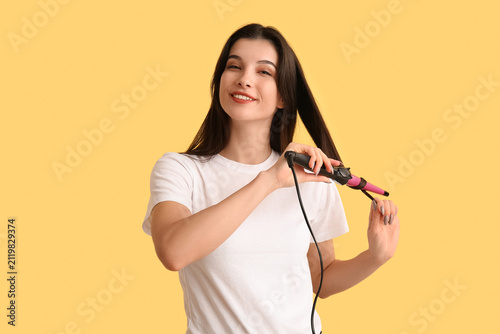 Beautiful young happy woman...