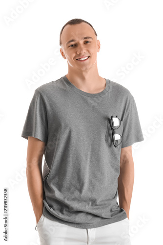 Handsome young man in styli...