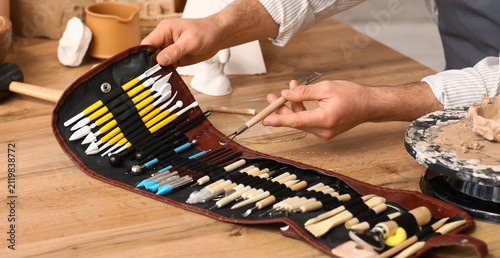 Ceramic art tools and potte...