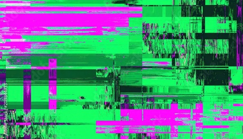 Glitchy digital distortion effect background.