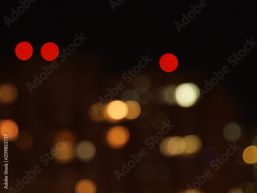 Dark Abstract Bokeh Light Background