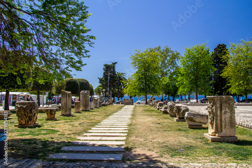 Waterfront in Zadar town in Croatia