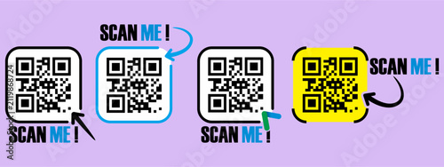 Set of QR code 
