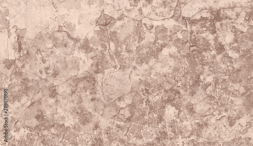 Vintage Aesthetic Plaster Surface With Flaking Paint And Weathered Texture