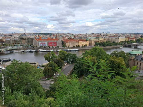 panorama of the city of prague