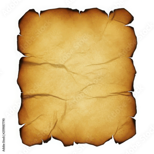 Old parchment paper with creases and texture